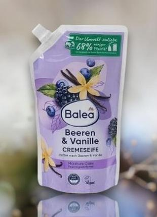 Balea cremeseife beeren & vanille рідке крем - мило 500 мл запаска
