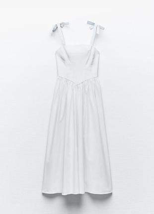 Zara біла сукня міді, s/м