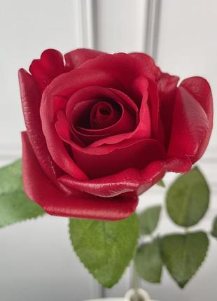 Роза искусственная латекс, селеконовая, косвенственная роза