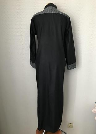 Комбинированное платье в пол чёрного цвета от alnadeer, размер l-xl5 фото