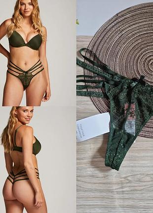Hunkemoller кружевные мягкие трусики р. л сток