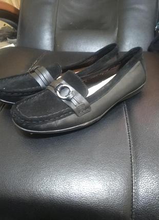 Туфлі мокасини сліпони шкіряні