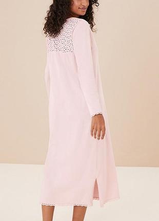 Ночная сорочка с длинным рукавом из чистого коттона. marks spencer