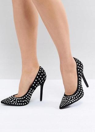 Туфлі, лодочки з закльопкам  reserved (24 см.)