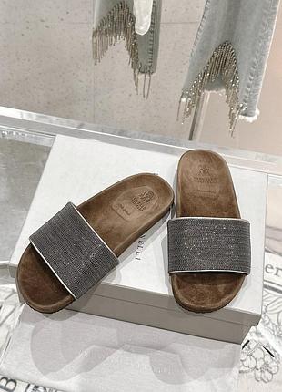 Люкс шлепанцы brunello cucinelli