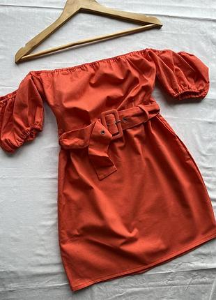 Льняное платье мини prettylittlething