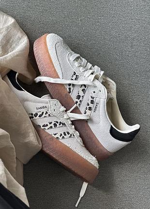 Оригинальный adidas sambaе leopard off white