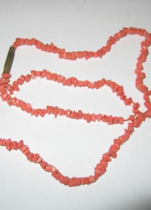 Бусы бижутерия коралл 90-е