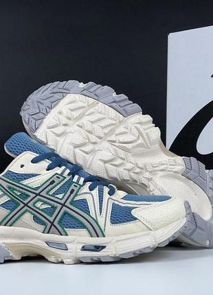 12504 asics gel kahana 8 бежевые с голубым