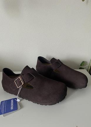 Біркенштоки коричнечі нові клоги birkenstock капці закриті нові