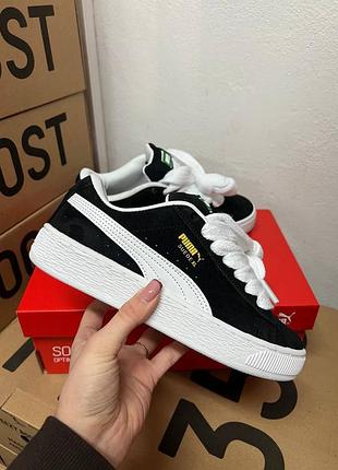 Женские кроссовки puma xl black white