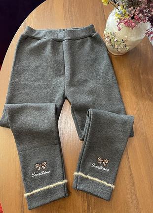 Лосины в рубчик для девочки