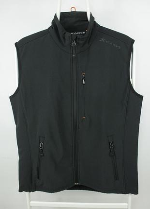 Трекінгова софтшел жилетка radys r'shell black softshell inside fleece vest men's