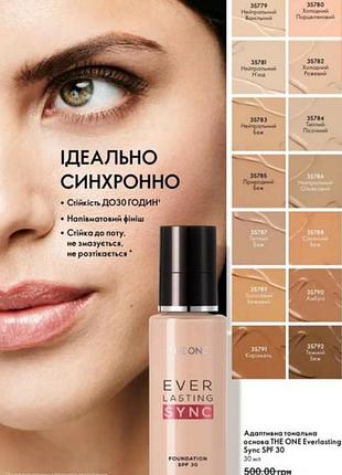 Адаптивная тональная основа the one everlasting sync spf 30-35781,35783,35785