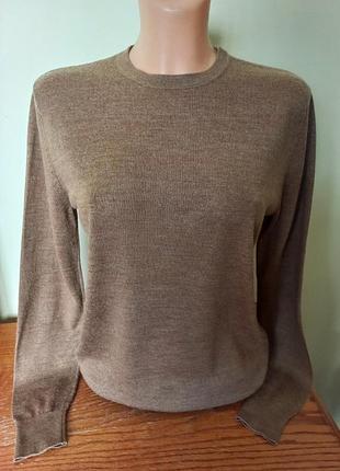 Свитер из мериносовой шерсти кофейный цвет