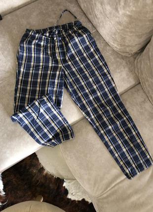 Домашние пижамные брюки мужские унисекс мужское мужское мужское домашнее пижамное брюки клетчатая клетка