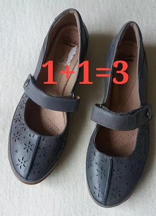 Кожаные балетки clarks 39 39.5 40 размер