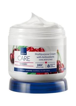 Крем для обличчя, рук і тіла з ароматом вишні avon care (400 мл)