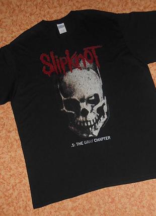 Футболка slipknot/.5: the gray chapter/череп/рок мерч