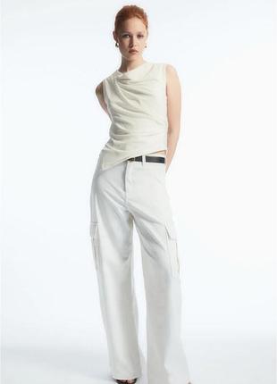 Новый белый топ майка cos