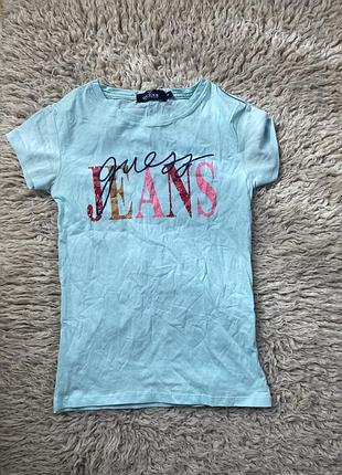 Фирменная хлопковая футболка guess