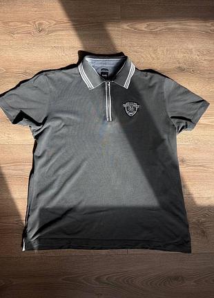 Вінтажна футболка поло hugo boss vintage