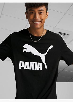 Чорна футболка puma