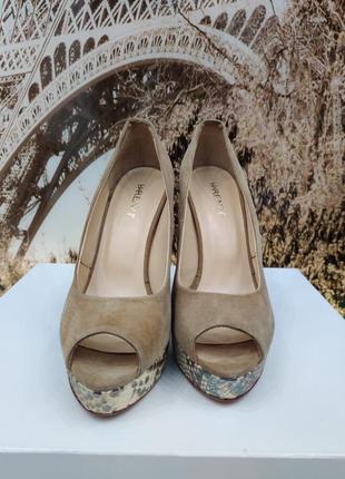Vero cuoio туфли женские, 37 размер, натуральный замш2 фото
