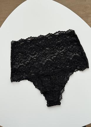 Кружевные трусики высокая посадка s