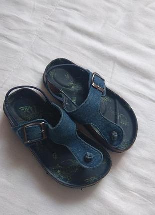 Джинсовые босоножки сандалии на мальчика через пальчик m&s