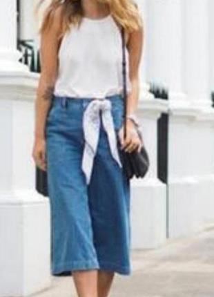 Стильные,джинсовые кюлоты от denim.