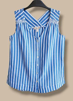 Хлопковая блуз без рукавов phase eight.