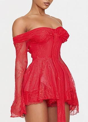 Распродажа комбез prettylittlething ромпер платье с шортами