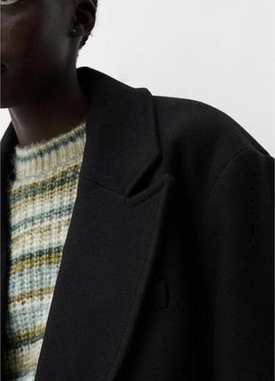 Вовняне пальто піджак блейзер bershka4 фото