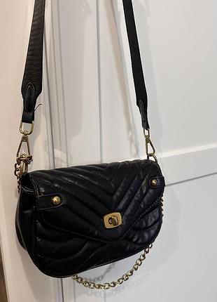 Сумка amica bag два ремінця через плече з застібкою крос боді