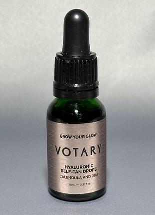 Сыворотка-автозагар с гиалуроновой кислотой votary hyaluronic self-tan drops, 15ml