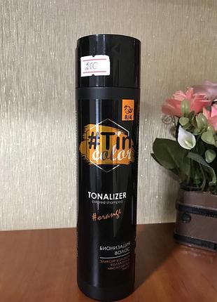 Тонирующий шампунь tin kolor tonalizer 8.4 сочный апельсин