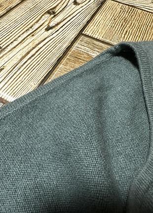 Кашемировый джемпер с коротким рукавом, цвет морской волны!!