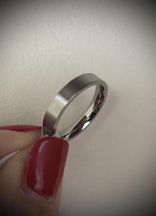 Каблочка 4мм нержавеющая сталь унисекс мужская женская обручка американка матовая обручальное кольцо