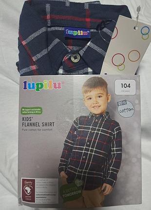 Фланелева  сорочка для хлопчика lupilu