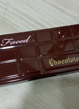 Палетка тіней too faced - chocolate bar