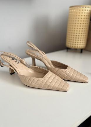 Туфли zara кожаные, новые