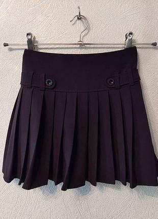 Черная классическая юбка плиссе