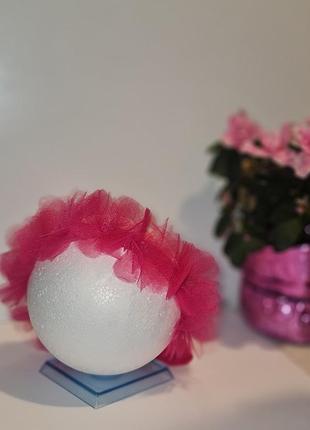 Обруч з квітами,  вінок для дівчинки