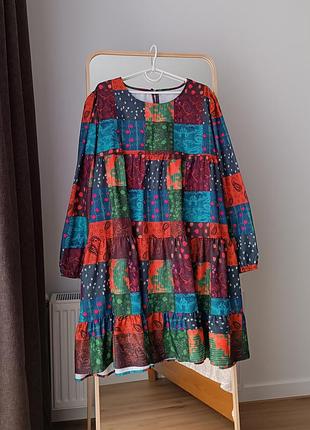 Платье ярусное