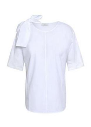 Sandro paris біла люксова футболка белая футболка с бантом