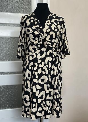 Женское леопардовое платье