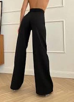 Стильні чорні штани palazzo кльош широкі розмір xs