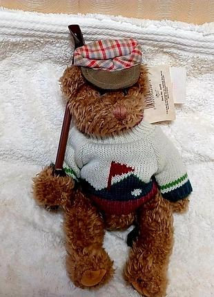 Новий вінтажний м'який ведмедик гольфіст bogey jr.-russ berrie