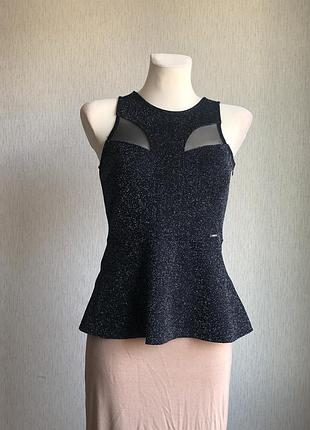 Блузка с люрексом и сеточкой guess